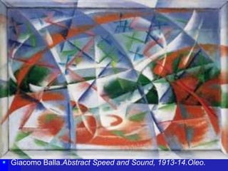  Giacomo Balla.Abstract Speed and Sound, 1913-14.Óleo.

 