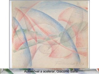 Automóvel a acelerar, Giacomo Balla  