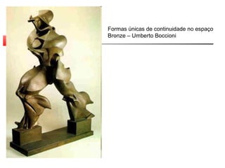 Formas únicas de continuidade no espaço Bronze – Umberto Boccioni 