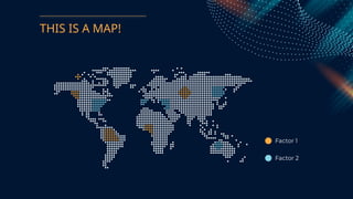 THIS IS A MAP!
Factor 1
Factor 2
 