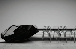 Futuristicki hibridni sto, luksuzni namestaj