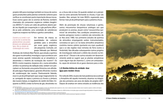 O Futuro Climático da Amazônia • 15Relatório de Avaliação Científica
ar, a chuva não os lava. Só quando oxidam-se e precipi-
tam-se como aerossóis formando as chuvas, é que são
lavados. Mas sempre há mais BVOCs esperando para
formar mais pó de pirlimpimpim para a próxima chuva.
Além da promoção de chuvas volumosas e gentis,
outros mecanismos bioquímicos análogos aos que
produzem os aromas, atuam como “vassourinhas quí-
micas” da atmosfera. Nas condições amazônicas, po-
luentes perigosos (como o ozônio) são removidos do
ar. Nos anos 1980, nos primeiros estudos de química
da atmosfera empregando aviões instrumentados,
constatou-se que o ar na baixa atmosfera amazônica
continha menos ozônio (portanto era mais saudável)
que o ar das regiões mais remotas da Terra (como a
Antártida). Nas décadas subsequentes outros projetos
de investigação indicaram o efeito das árvores na lim-
peza do ar25
. Desses e de outros estudos em desenvol-
vimento pode-se sugerir que as plantas amazônicas
usam algum tipo de vitamina C, como um antioxidan-
te, capaz de remover do ar gases danosos para a vida.
1.3) Bomba biótica de umidade: doar
água para receber chuva
Porvoltade2005,nopicodamaispoderosasecaaatingir
a Amazônia até aquele momento, atuamos na integra-
ção dos primeiros seis anos de dados do projeto LBA26
.
Depois de analisar em vários estudos as evidências das
projeto LBA para investigar também as trocas de outros
gasesproduzidospelasplantascontendocarbonopara
verificar se constituíam parte importante dessas trocas.
Esses outros gases são os aromas da floresta, também
chamados de compostos orgânicos voláteis biogêni-
cos (BVOCs23
). Como um vidro de perfume aberto per-
de seu líquido por evaporação e o gás-perfume difun-
de-se pelo ambiente, uma variedade de substâncias
orgânicas evapora nas folhas e ganha a atmosfera.
Quando no ar úmido e com
a luz do Sol, os aromas das
plantas formam uma poeira
finíssima com afinidade pela
água. São os núcleos de
condensação das nuvens.
Em termos de massa, as
quantidades de carbono
perdidas para a atmosfera
por esses gases orgânicos
são pequenas. Contudo, um
grupo liderado por Meinrat
Andreae, do Instituto Max Planck, que estuda a química
dosgasesnaatmosfera,investigouoqueaconteciacom
esses aromas quando misturados ao ar amazônico e
desvendou o mistério da nucleação das nuvens24
. Os
BVOCs (como isopreno, terpenos etc.), numa atmosfera
úmida e na presença da radiação solar, oxidam-se e pre-
cipitam-se, formando uma poeira finíssima com afinida-
de pela água (higroscópica), gerando eficientes núcleos
de condensação das nuvens. Poeticamente falando,
esse é o pó de pirlimpimpim que surge magicamente no
ar, carregado de vapor, e provoca as chuvas a cântaros
das nuvens baixas, os regadores do Jardim do Éden. En-
quanto os BVOCs estão na forma de gás, dissolvidos no
23  Do inglês Biogenic Volatile Organic Carbon; são compostos biogênicos porque são sintetizados pelos organismos vivos, como os odores das plantas. Existem outros compostos orgânicos voláteis não biogêni-
cos, chamados simplesmente de VOCs, como o solvente de uma tinta, por exemplo.
24  (Pöschl et al., 2010) Rainforest aerosols as biogenic nuclei of clouds and precipitation in the Amazon, (Clayes et al., 2004) Formation of secondary organic aerosols through photooxidation of isoprene. Release:
Astonishing Discovery over the Amazonian Rain Forest.
25  Por exemplo (Rummel et al., 2007) Seasonal variation of ozone deposition to a tropical rain forest in southwest Amazonia.
26  (Nobre, 2005) Is the Amazon Forest a Sitting Duck for Climate Change? Models Need yet to Capture the Complex Mutual Conditioning between Vegetation and Rainfall.
 
