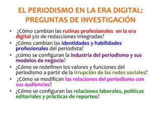 Cambio de chip en la organización periodística - Clases de Periodismo