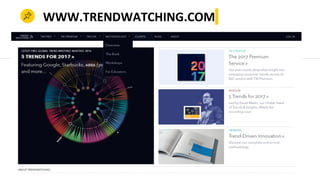 WWW.TRENDWATCHING.COM
 