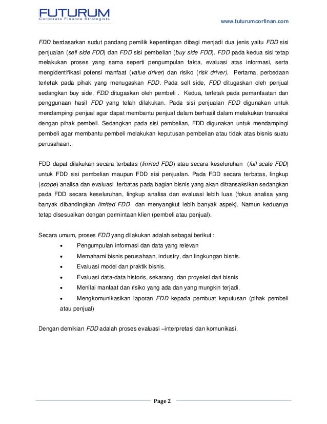 Contoh Laporan Keuangan Due Diligence Seputar Laporan Contoh Laporan Keuangan Due Diligence Seputar Laporan