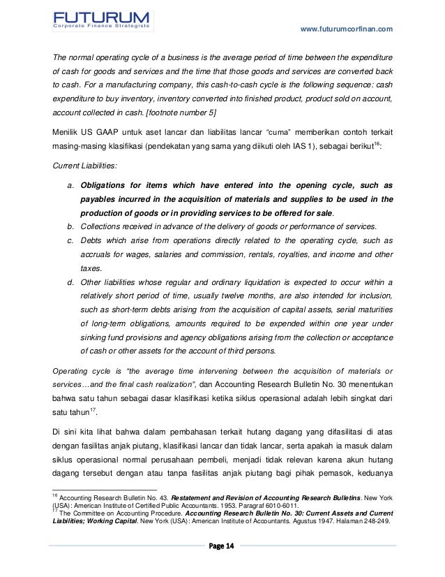 Hutang dagang dengan fasilitas anjak piutang