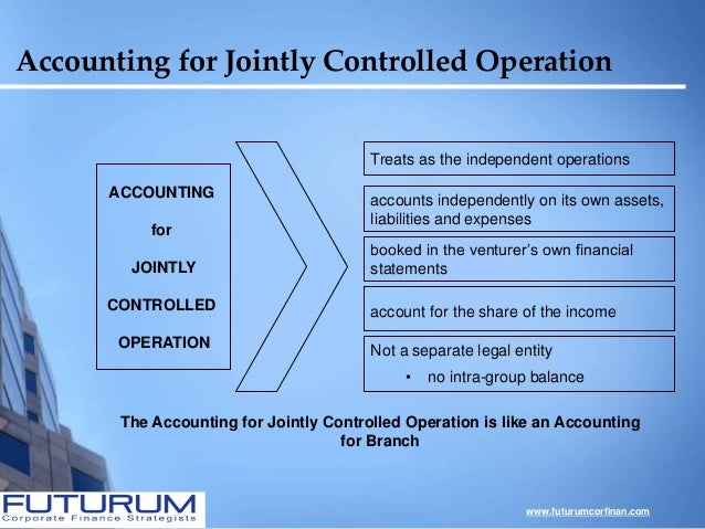 FUTURUM - Joint venture under ias 31