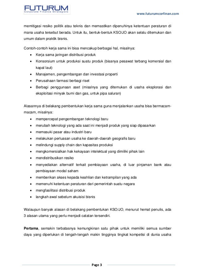 Kso jo aspek perpajakan suatu catatan pemikiran