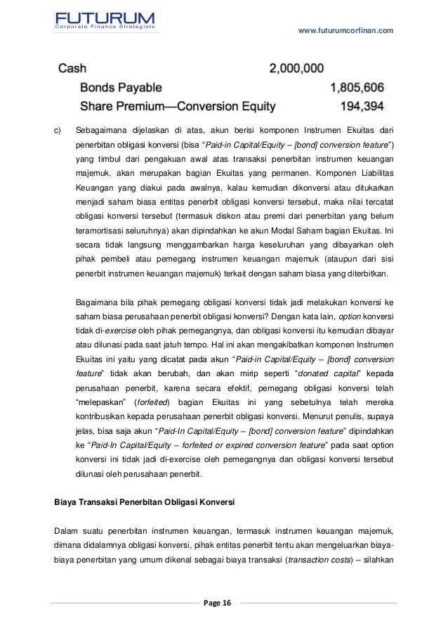 View Contoh Jurnal Obligasi Konversi Metode Nilai Buku Gif