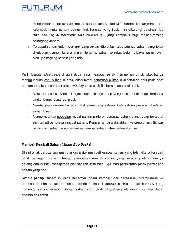 Opsi saham yang diperoleh perusahaan