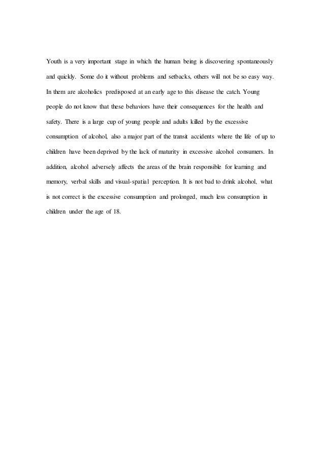 Effects of alcoholism essay