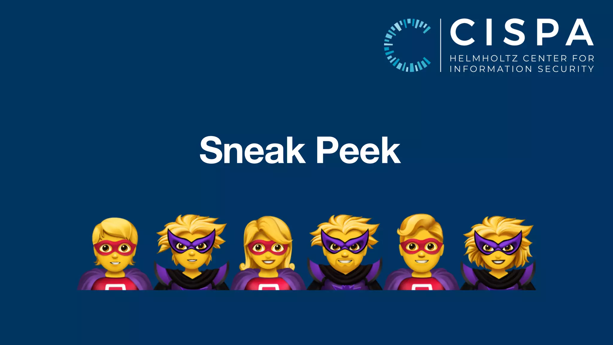 Sneak Peek
🦸🦹🦸🦹🦸🦹
 