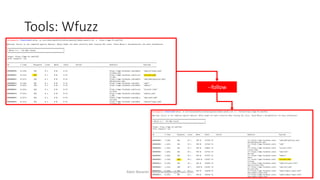 Tools: Wfuzz
--follow
Alper Basaran - basaranalper@gmail.com
 