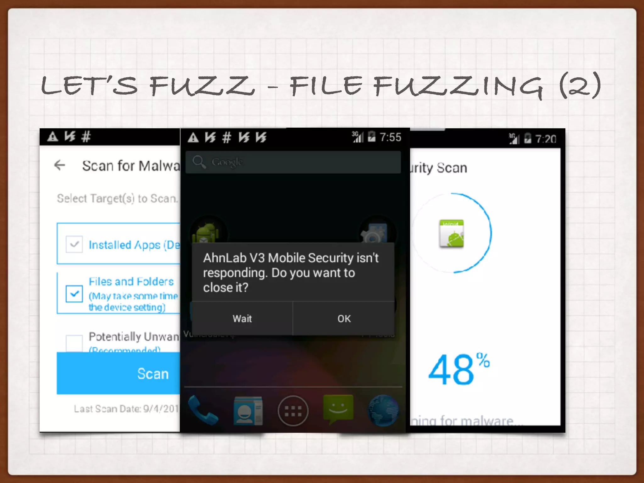 DUMB FUZZING - V3 AV
 