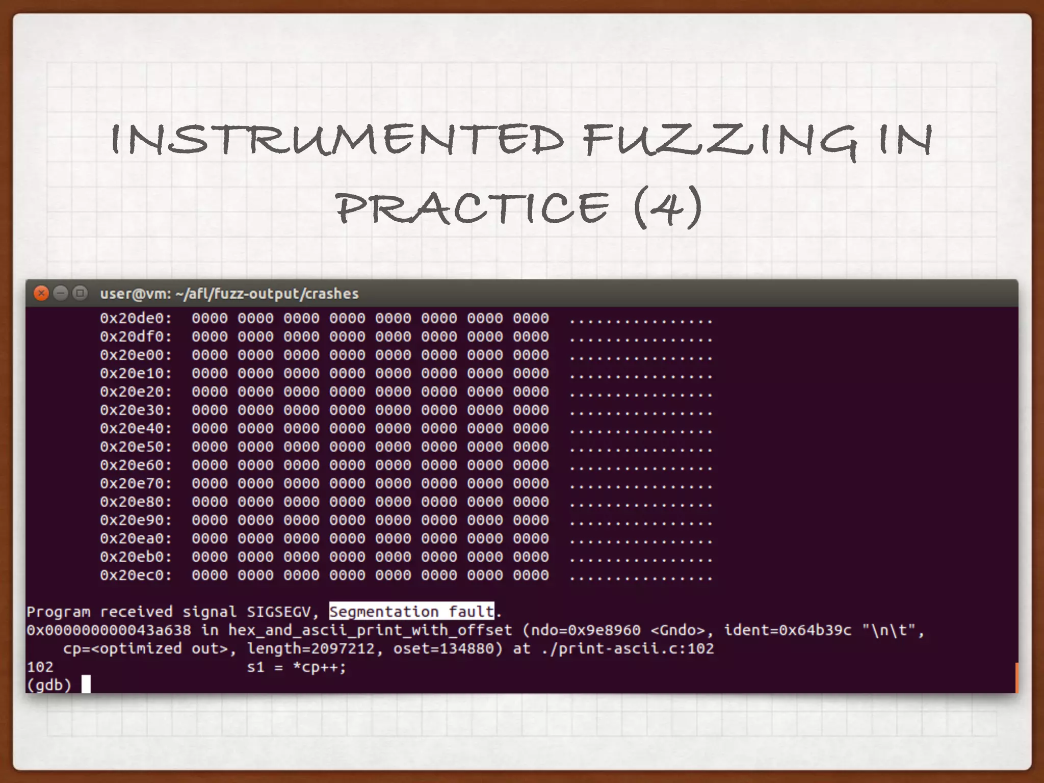 INSTRUMENTED FUZZING IN
PRACTICE
 