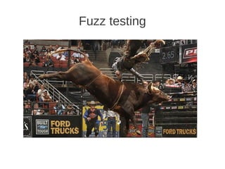 Fuzz testing
 