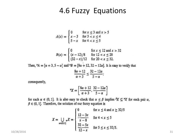 Fuzzy arithmetic | PPTX