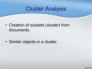 Fuzzy clustering of sentence | PPTX