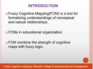 Fuzzy Map Fuzzy cognitive mapping .ppt new | PPTX