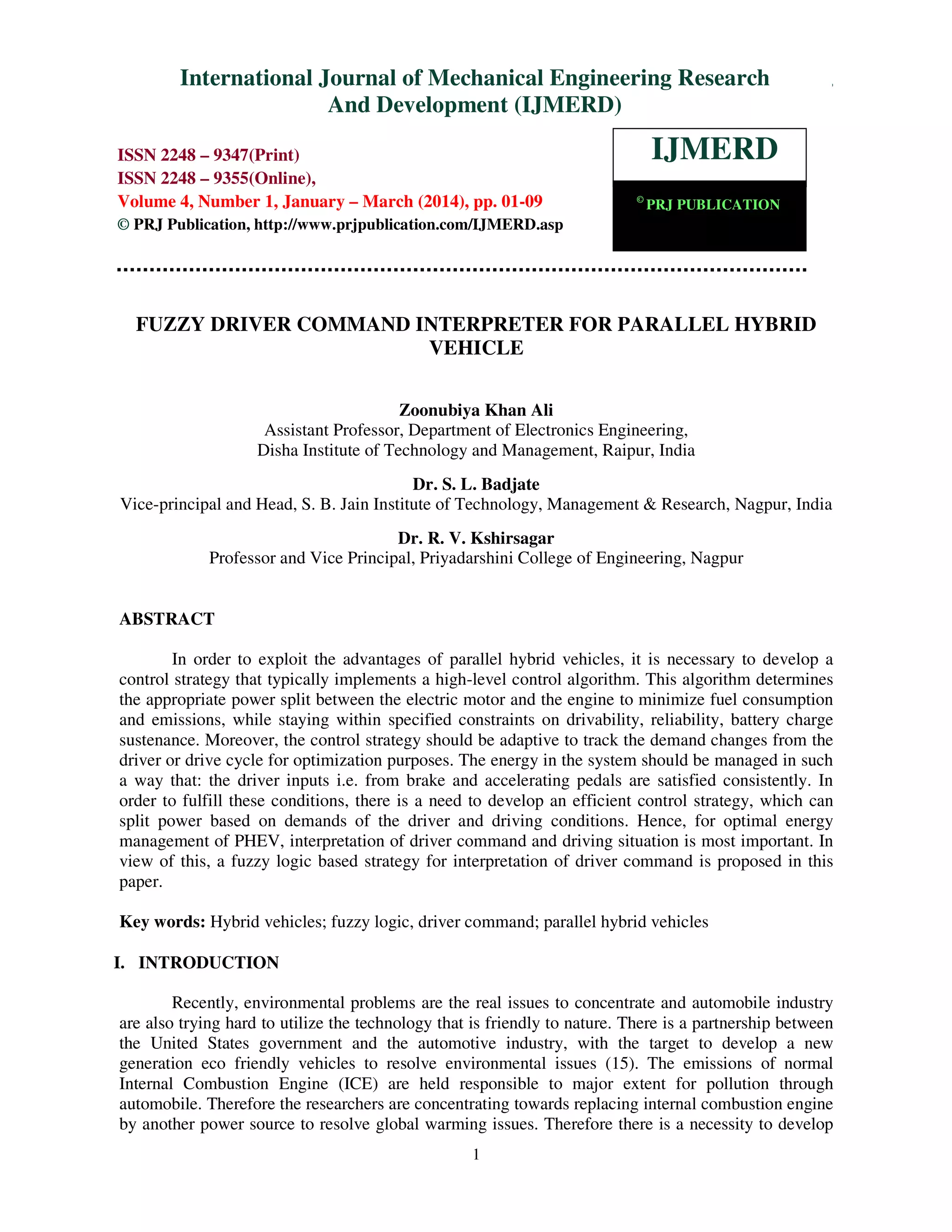 Fuzzy driver command interpreter | PDF