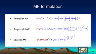 MF formulation
17
 