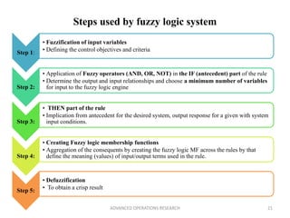 Fuzzy logic | PPTX