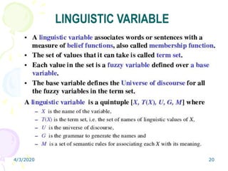 4/3/2020 20
LINGUISTIC VARIABLE
 