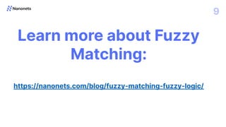 Fuzzy Matching or Fuzzy Logic Explained | PDF