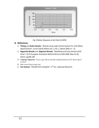 Design and Implementation of DC Motor Speed Control using Fuzzy Logic | PDF
