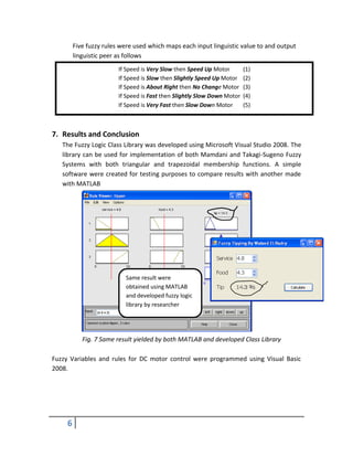 Design and Implementation of DC Motor Speed Control using Fuzzy Logic | PDF
