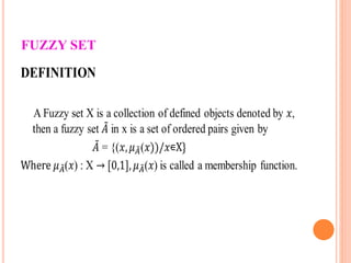Fuzzy set and its application | PPTX