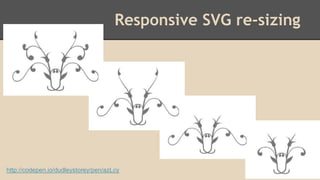 Responsive SVG re-sizing 
http://codepen.io/dudleystorey/pen/azLcy 
 