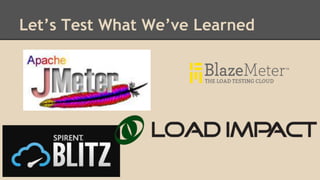 Let’s Test What We’ve Learned 
 