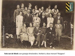 www.amelanderhistorie.nl

www.amelanderhistorie.nl

Foto van de Week: een groepje Amelanders. Herkent u deze mensen? Reageer!

 