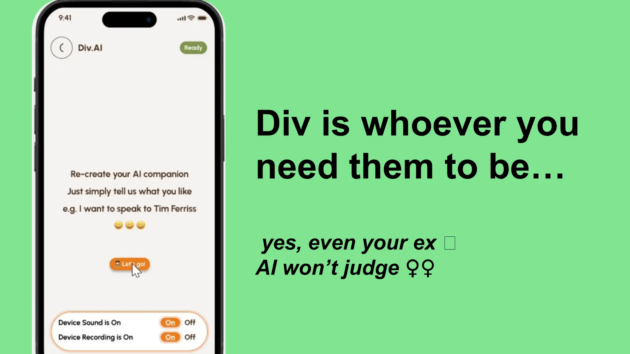 Div is whoever you
need them to be…
yes, even your ex 👀
AI won’t judge ‍
♀️
‍
️
‍
♀️
‍
♀️
‍
♀️
‍
♀️
‍
♀️
‍
♀️
‍
♀️
‍
♀️
‍
♀️
‍
♀️
‍
♀️
‍
♀️
‍
♀️
 
