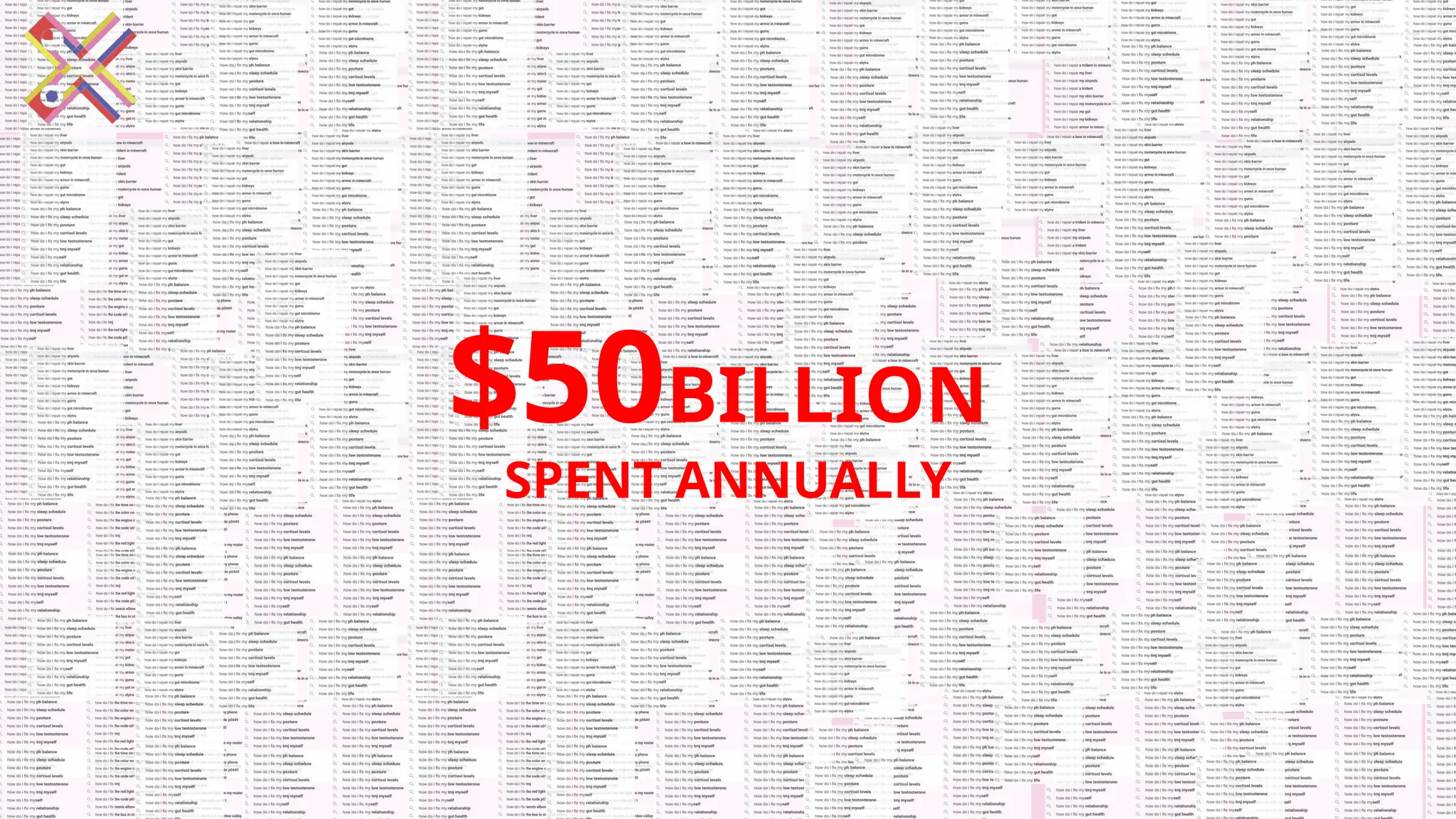 $50BILLION
SPENT ANNUALLY
 