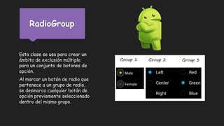 Controles Básicos de Android Studio | PPTX