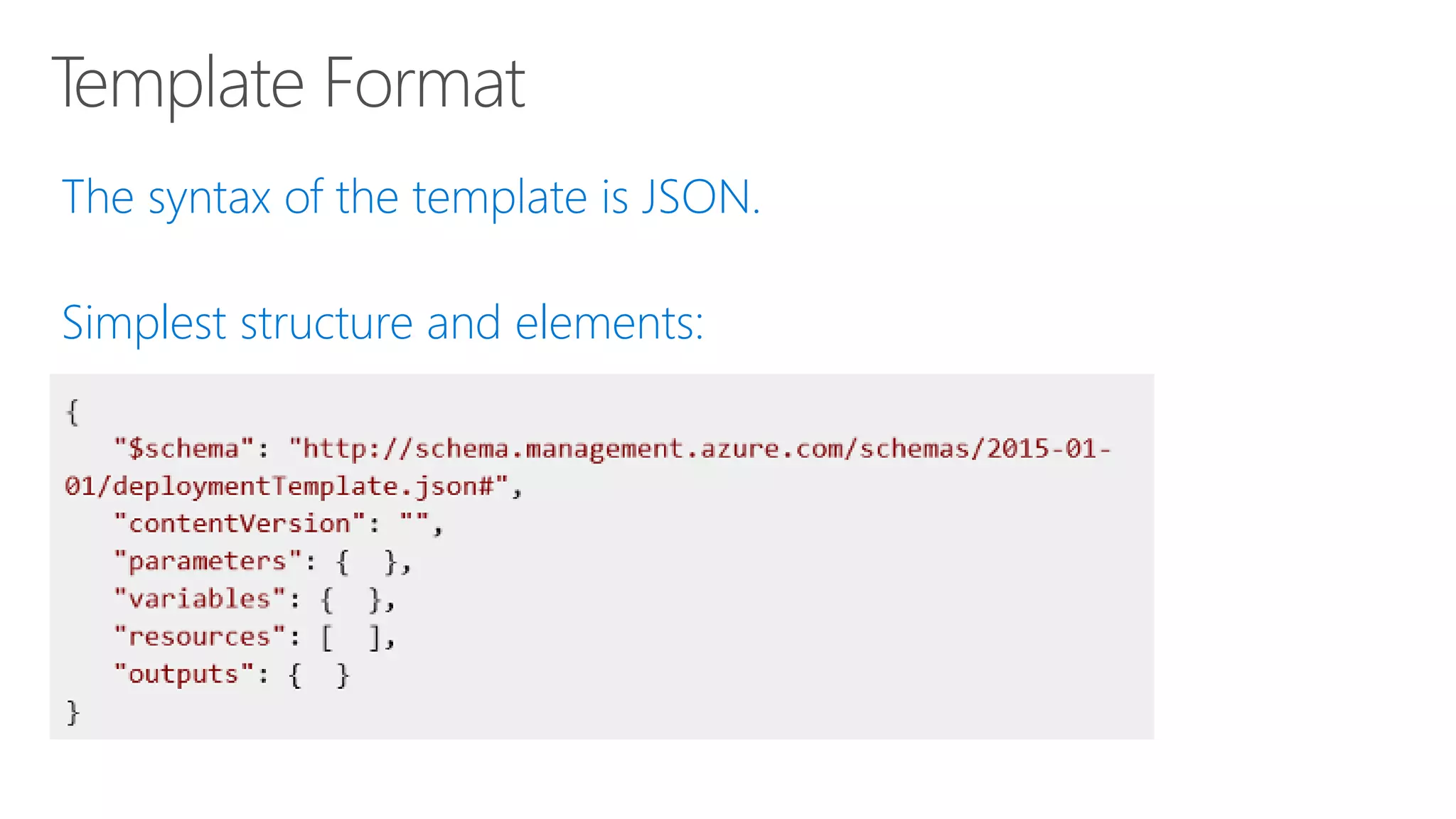 Simplest structure and elements:
 