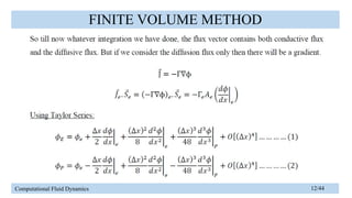 Finite Volume Method of Computational Fluid Dynamics | PPTX