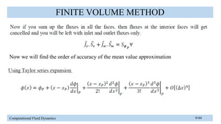 Finite Volume Method of Computational Fluid Dynamics | PPTX