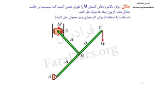 24
‫استاتیک‬ ‫آموزش‬
faradars.org/fvmec94053
‫س‬‫ر‬‫د‬‫ا‬‫ﺮ‬‫ﻓ‬
FaraDars.org
 