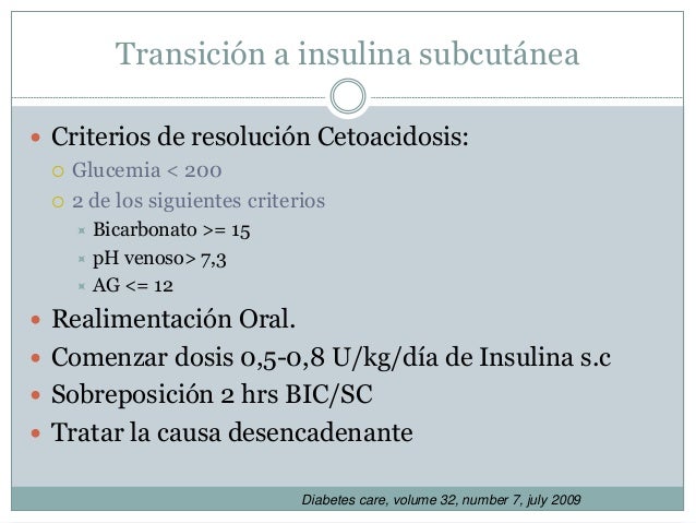 Manejo de la Cetoacidosis diabetica en Urgencias