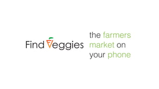 the farmers
market on
your phone
 