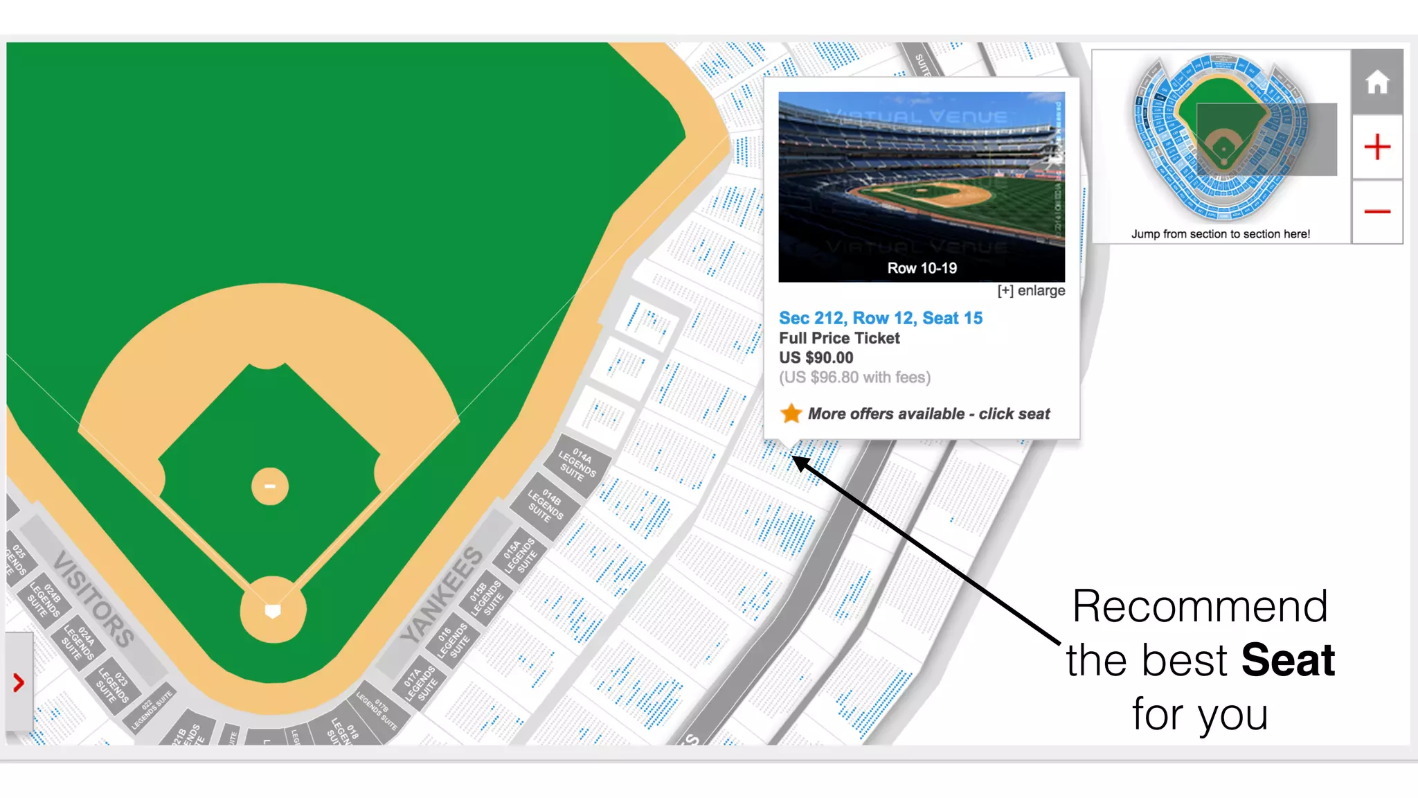 Recommend
the best Seat
for you
 