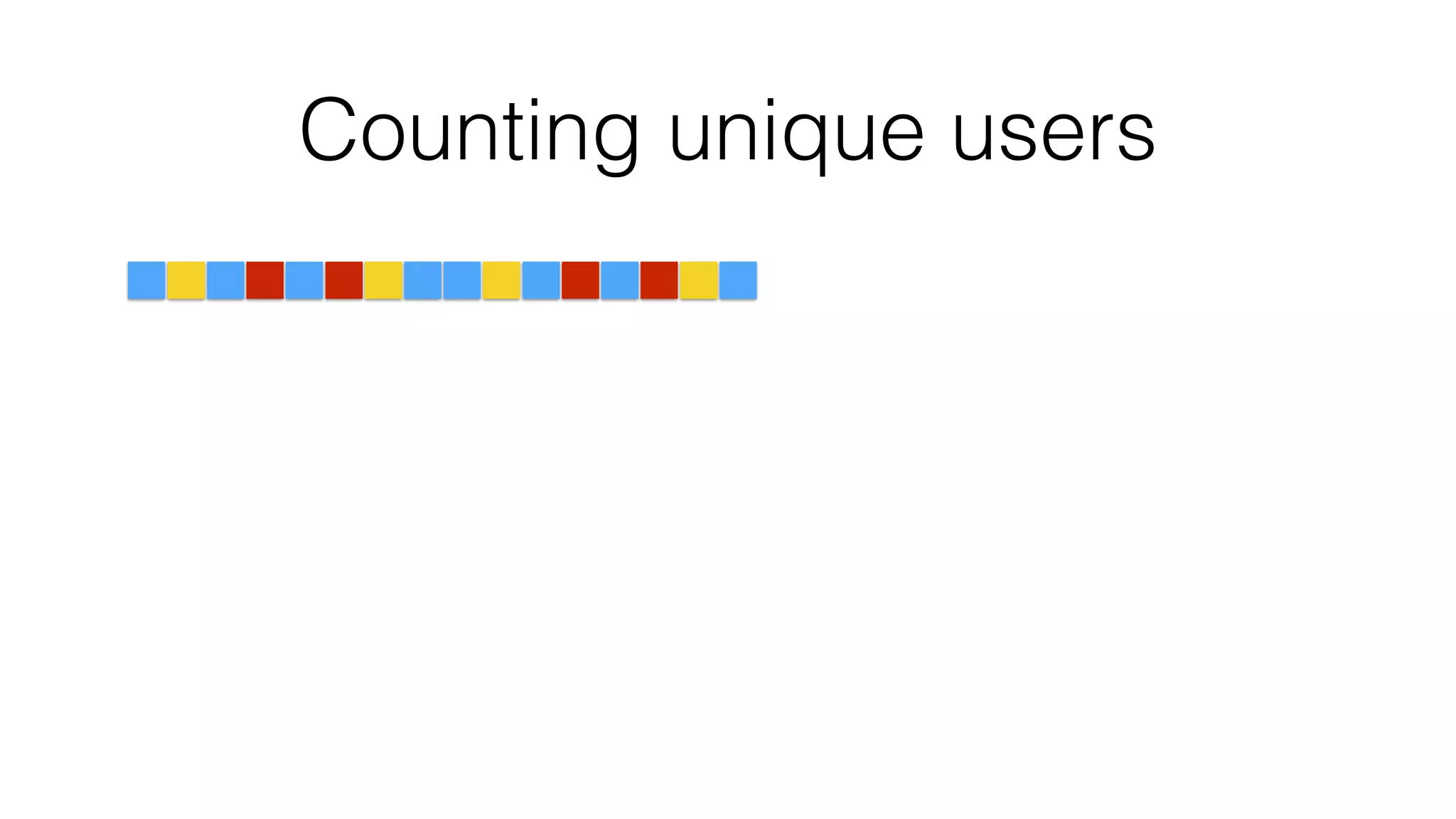 Counting unique users
 
