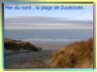 Mer du nord , la plage de Zuydcoote.
 