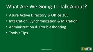 Integrating your on-premises Active Directory with Azure and Office 365 ...
