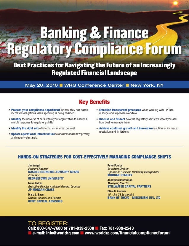 Banking and Finance Regulatory Compliance Forum