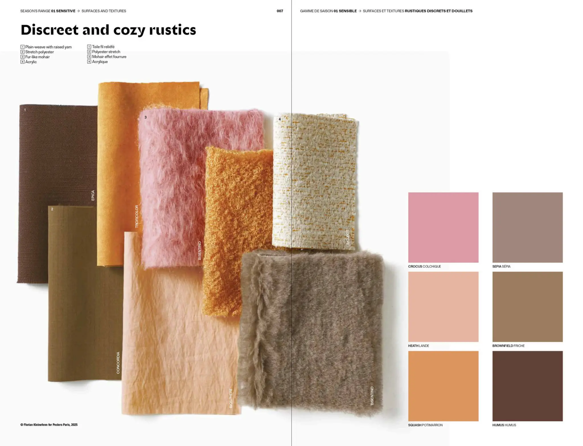 FW27-28 COLORS TREND BOOK BY PECLERS PARIS