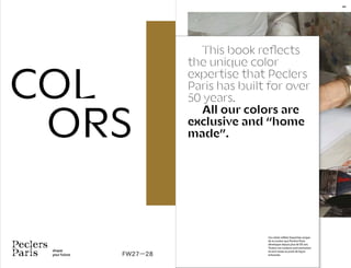 FW27-28 COLORS TREND BOOK BY PECLERS PARIS